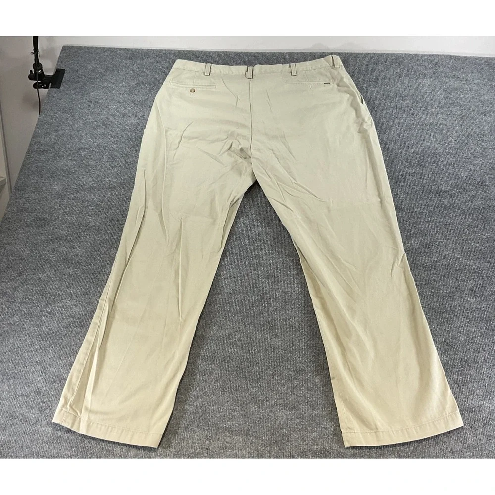 Polo Ralph Lauren Pants 42x32 Khaki Beige Relaxed Fit 100% Cotton Chino Casual M
